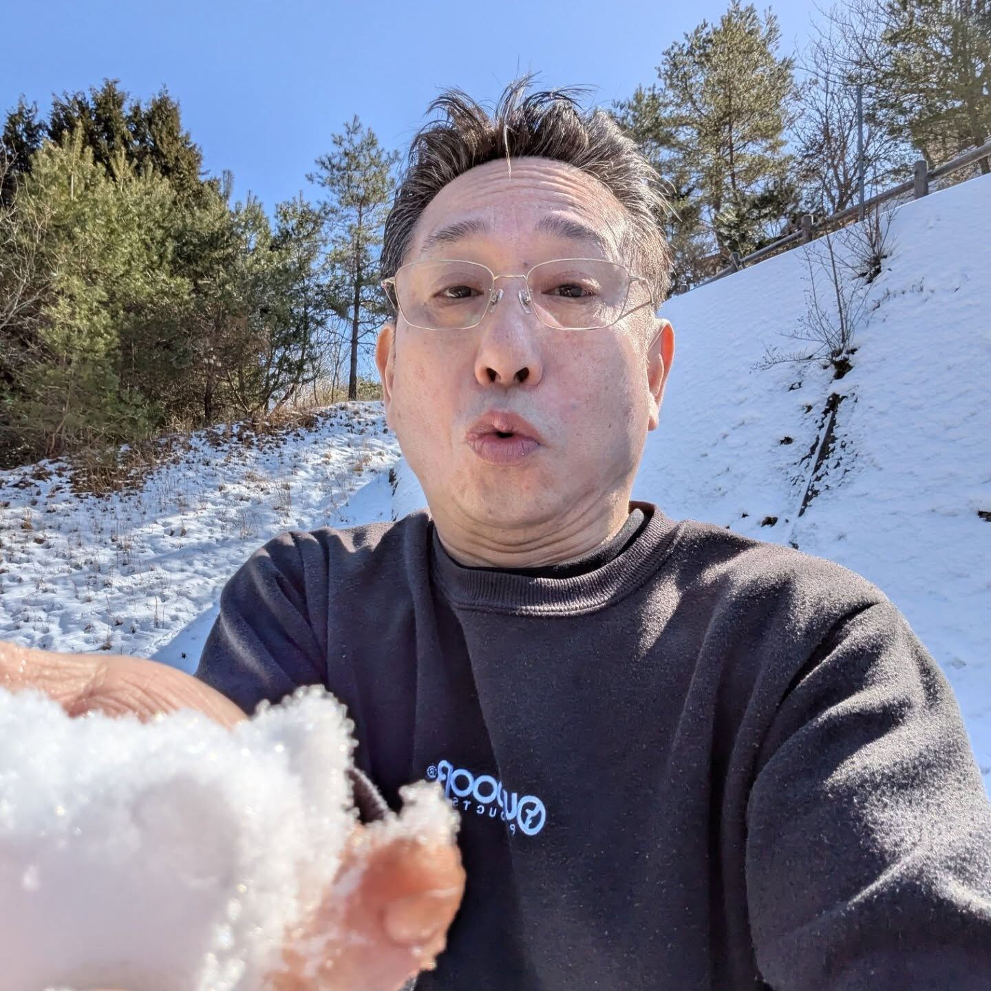 今回は少人数のため、山道を168号線天辻峠トイレ休憩 